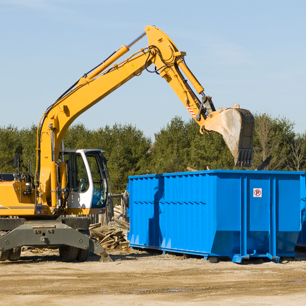 can i choose the location where the residential dumpster will be placed in Door County WI